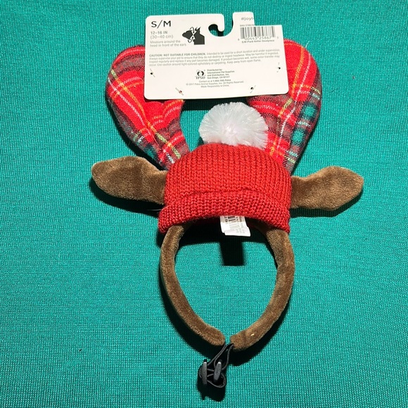 NWT Doggie Reindeer antlers winter headband. - Picture 2 of 5